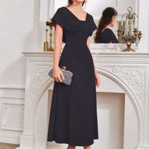 Women’s & Girl’s Solid A-Line Maxi Dress