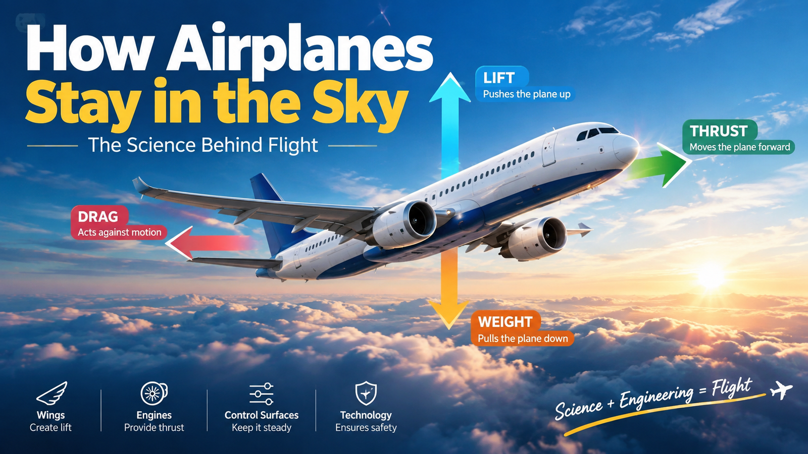 You are currently viewing How Airplanes Stay in the Sky